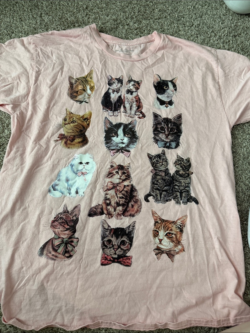 Urban outfitters Pink Cat Graphic Tee
